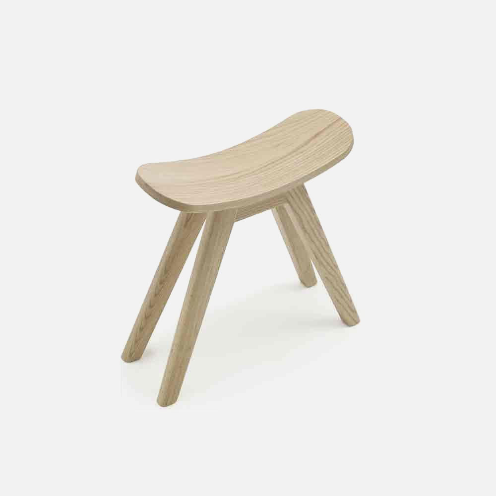 Low Oak Stool